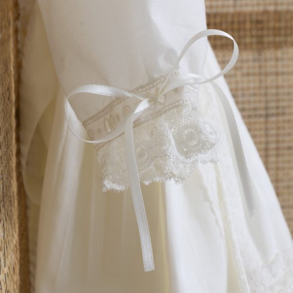 Robe de baptême en voile de coton