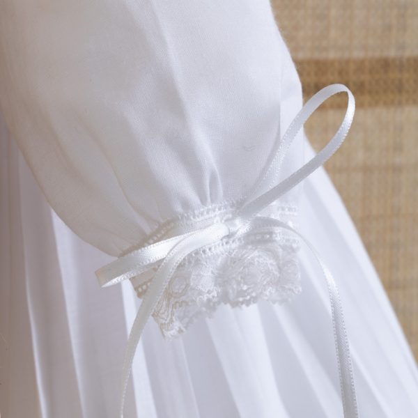 Robe de baptême voile de coton