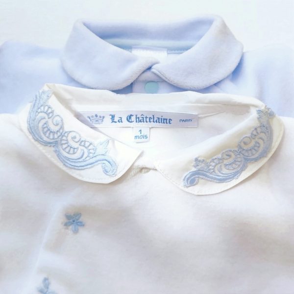 Pyjama en velours et broderie