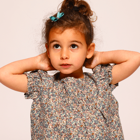 Blouse brodée smocks