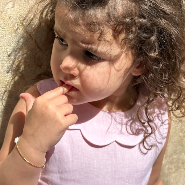 Robe été en lin rose